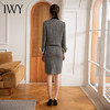 IWY/名媛范小香风套装裙女羊毛编织短外套格纹小西装两件套CS1669 商品缩略图3