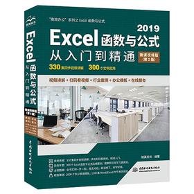 (仓发) Excel 2019函数与公式从入门到精通（第2版微课视频版）数据分析高效办公应用大全新版wps office办公自学函数与公式excel办公/9787517092698