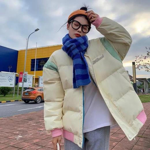 YHSS66170 时尚气质宽松立领长袖加厚面包服外套 商品图1