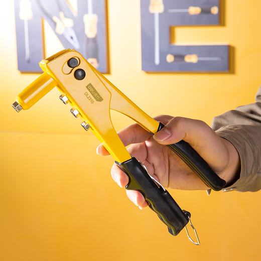 得力DL2310单把拉铆枪4个导嘴(黄) 商品图4