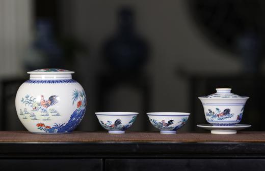 斗彩子母鸡图套组 商品图0