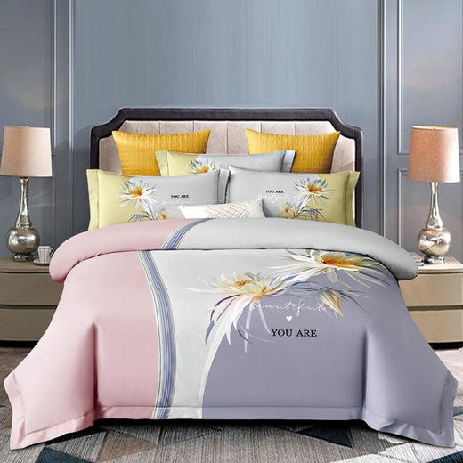 金丝莉（KINTHERI）  尊享全棉贡缎套件  拾光 商品图0