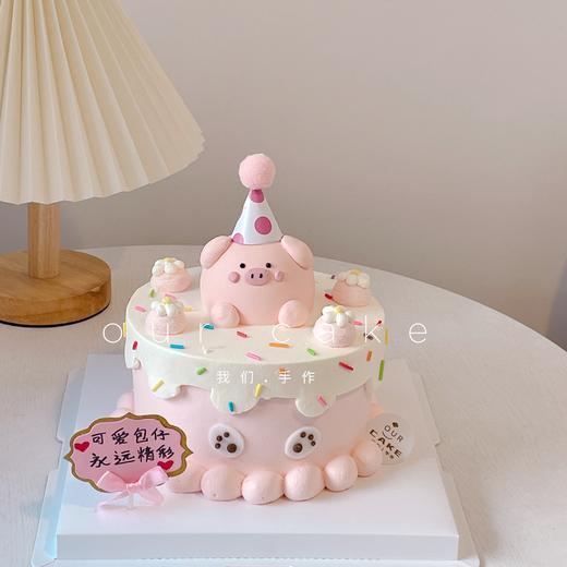 粉色立体小猪猪蛋糕-低糖处理无添加 商品图2