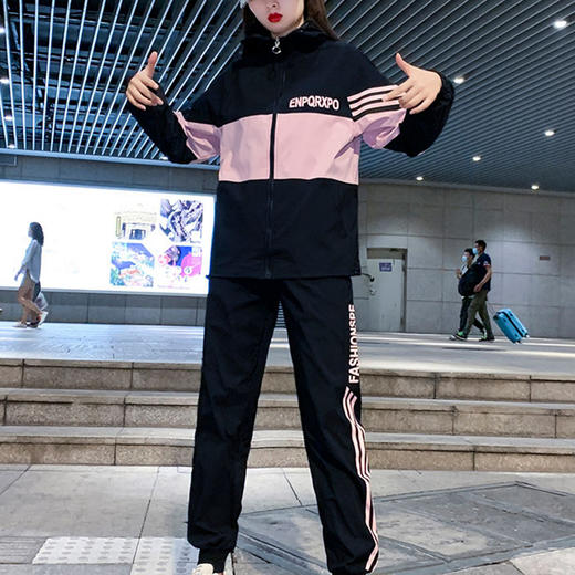 裁缝学苑AQ133 运动服套装新款卫衣纸样女装卫裤子衣服样板裁剪图 商品图2