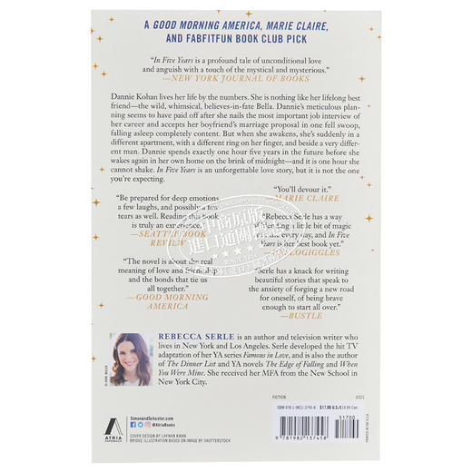 【中商原版】五年间 英文原版 In Five Years A Novel Rebecca Serle 商品图1