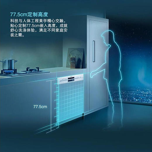 西门子（SIEMENS）12套大容量家用智能嵌入式洗碗机自定义门板SJ536S00JC 商品图3