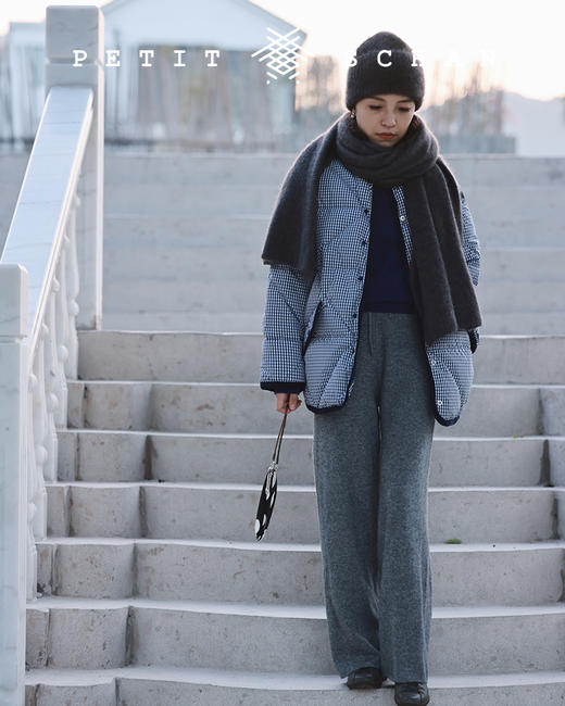 PETIT SCHAN小闪 #42 totoro龙猫 顶ji纯貉绒纱线针织冷帽/大披肩围巾 商品图9