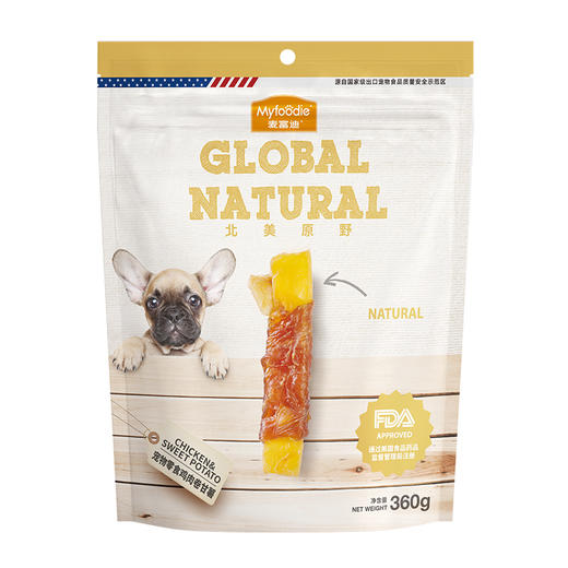 麦富迪零食鸡胸肉卷甘薯宠物零食鸡肉干泰迪零食训奖励 商品图1