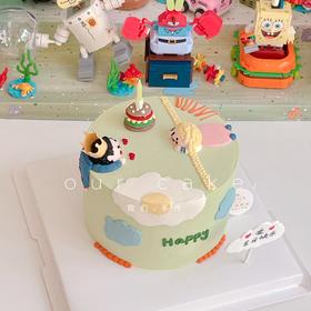 情侣小清新蛋糕-低糖处理无添加