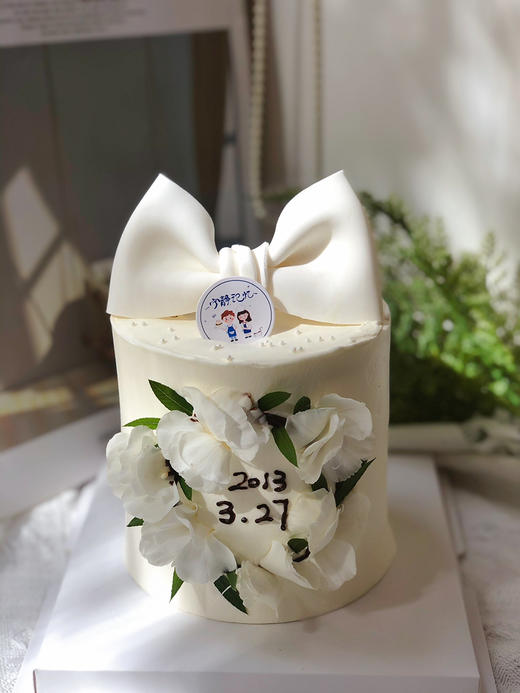 四寸加高三层胚鲜花奶油蛋糕 下单前请仔细阅读商品详情 商品图0