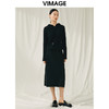VIMAGE纬漫纪冬季新款时尚包臀保暖过膝针织半身裙V1801420 商品缩略图1