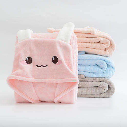 【可穿戴儿童斗篷】带帽柔软吸水大宝宝洗澡浴袍裹巾秋冬 商品图3