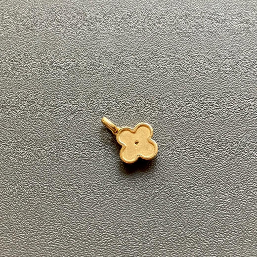 高冰种阳绿翡翠蛋面四叶草18k黄金钻石镶嵌 商品图5