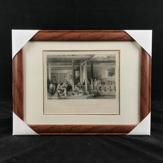 19世纪中华帝国古老风光建筑与社会版画 带装裱 12款可选（O系列） 商品图10