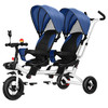 【母婴用品】-儿童双坐脚踏车双胞胎婴儿推车1-5岁宝宝车可转向 商品缩略图4
