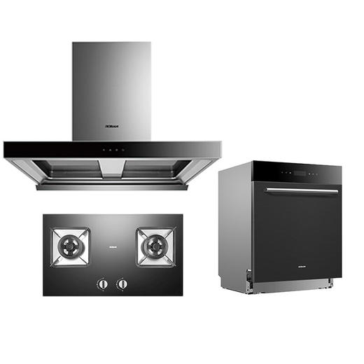 老板（Robam）烟灶洗三件套双腔大吸力油烟机8351+7B022+WB751 商品图0