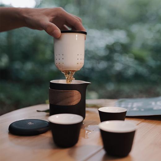 鸣盏 陶瓷快客杯黑釉珍瓷茶具MZ8004[福利品] 商品图4