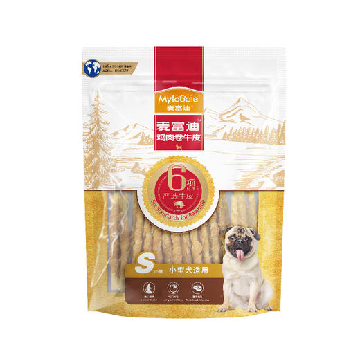麦富迪狗狗零食磨牙棒耐咬胶小型幼犬成宠物零食泰迪柯基比熊510g 商品图1