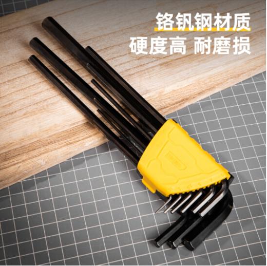 得力DL231309H发黑特长平头内六角组套(黑) 商品图5