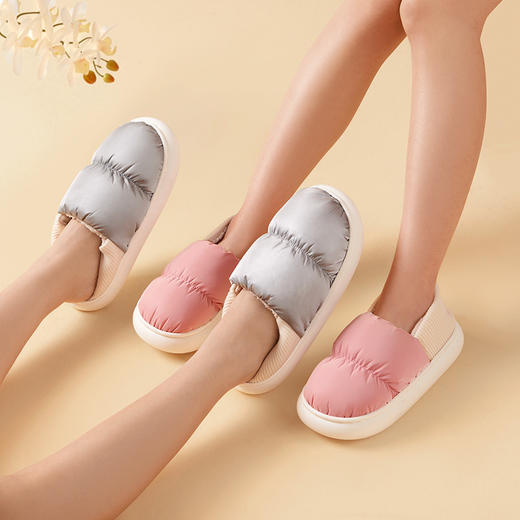【多样屋专柜】-多样屋软乎乎棉拖鞋女冬季2022新款包跟拖鞋棉 商品图4