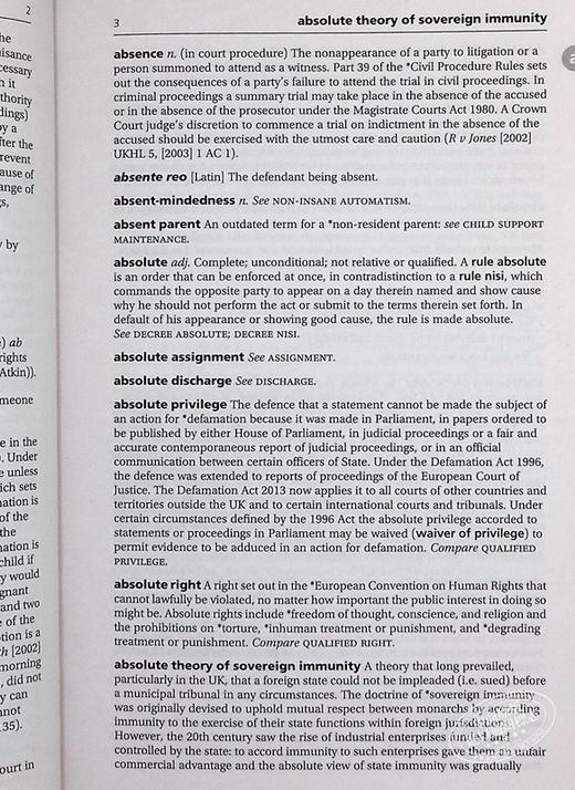 【中商原版】牛津法律词典 英文原版 A Dictionary of Law Jonathan Law 人文 社科 法律 商品图6