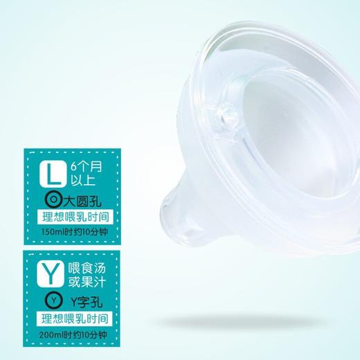 【适配贝亲】安配宽口径自然口感硅胶奶嘴 S/M/L/Y 鸭嘴式学饮嘴吸管组 商品图3
