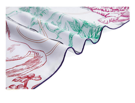 WENSLI/万事利 森林狂想曲-双面印花大方巾 香氛礼盒 商品图4