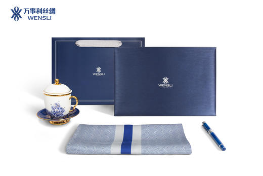 WENSLI/万事利 《元首礼·君临》-丝瓷笔礼盒 商品图1