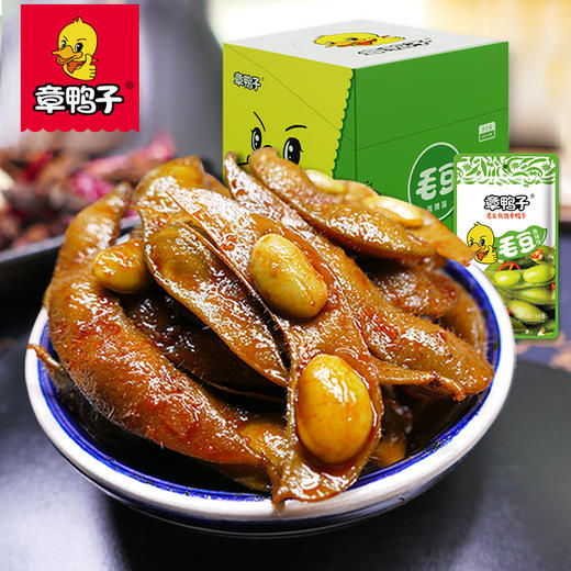A章鸭子-400G香辣毛豆（快递） 商品图0