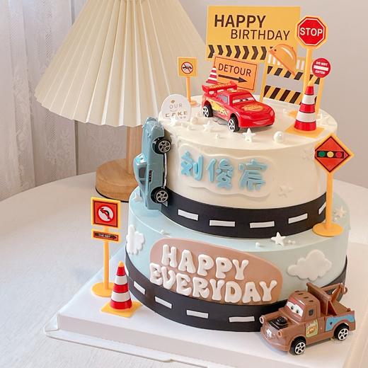 汽车总动员双层蛋糕-低糖处理无添加 商品图2
