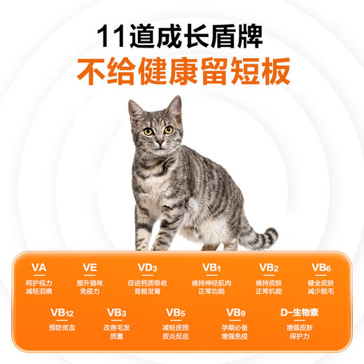 麦富迪小橙帽冻干复合维生素片猫咪维生素补充微量元素营养品40g 商品图3