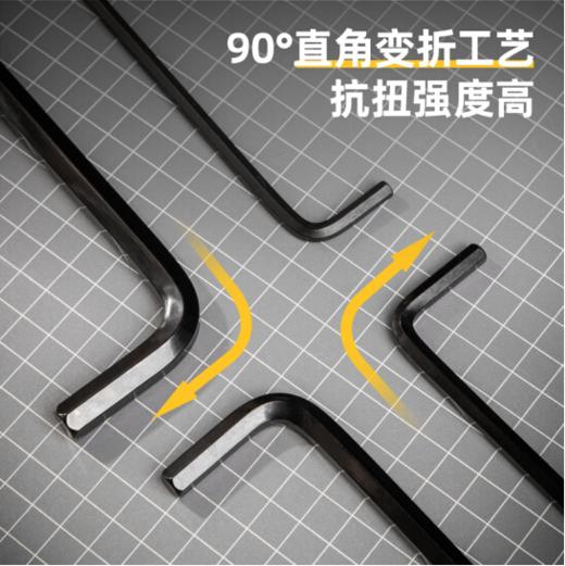 得力DL232309H发黑特长球头内六角组套(黑) 商品图4