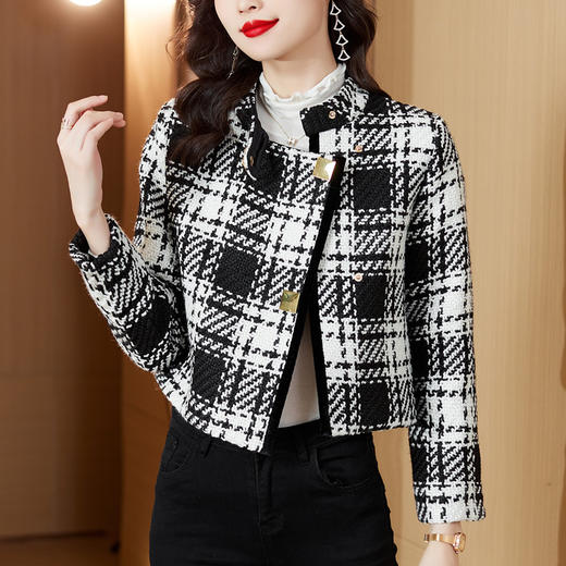 法式感小香风轻奢洋气名媛气质长袖外套减龄HR-WS22589 商品图2