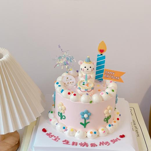 多款式~小猪/小牛/小狗花花复古卡通蛋糕（小动物可换）-低糖处理无添加 商品图4