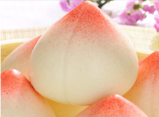 晓官点 豆蓉寿桃包 360g/6只装 | 茶楼点心 商品图2