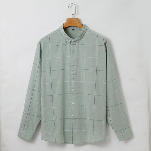 【特】【新款DDA】大依优型大码男装长袖衬衫宽松休闲商务免烫全棉加肥加大码 商品图4