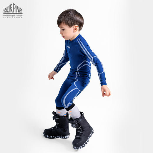 【六折特卖】 SURPINE/松野湃男女童儿童排汗保暖快干衣滑雪户外秋冬运动打底衣 BLS111 商品图3