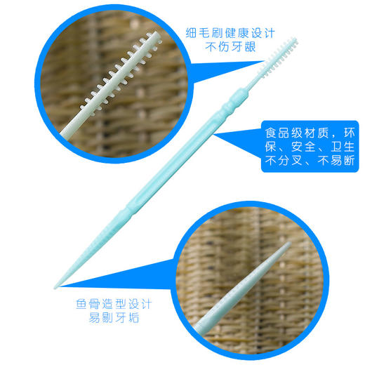 「6色可选！单盒200支」剔牙签200支盒装塑料牙签 一次性居家日用牙缝刷牙签线 商品图2