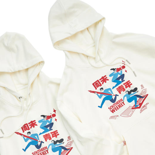 南周文创- 周末青年卫衣 男女同款 米白色 商品图6