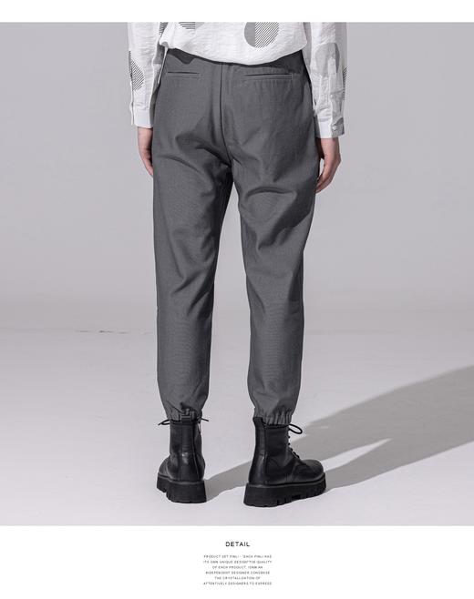 PINLI品立秋冬新款百搭纯色直筒休闲束脚长裤男潮B213117122 商品图13