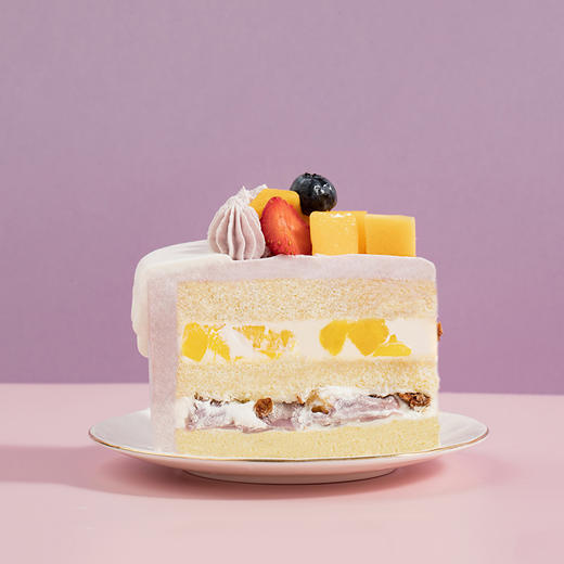 【芋见女神】温柔紫色系蛋糕，控甜之选，缤纷鲜果搭配软糯芋泥，尽享清甜浪漫（南京幸福西饼蛋糕） 商品图3