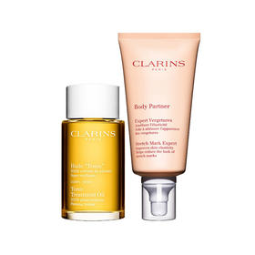 【香港直邮】娇韵诗(CLARINS)套装护理油100ml+身体霜175ml(新版)