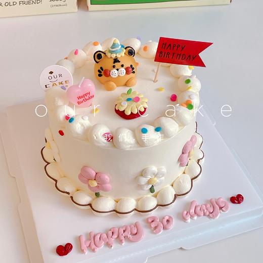 小老虎动物复古蛋糕-低糖处理无添加 商品图0