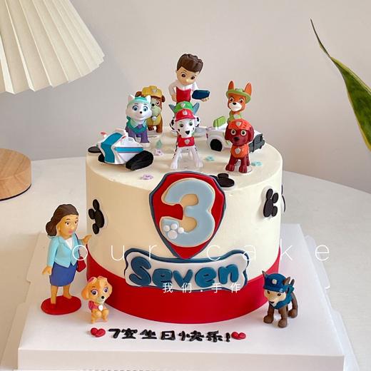 多款式~微加高汪汪队一家蛋糕（玩偶随机搭配）-低糖处理无添加 商品图0
