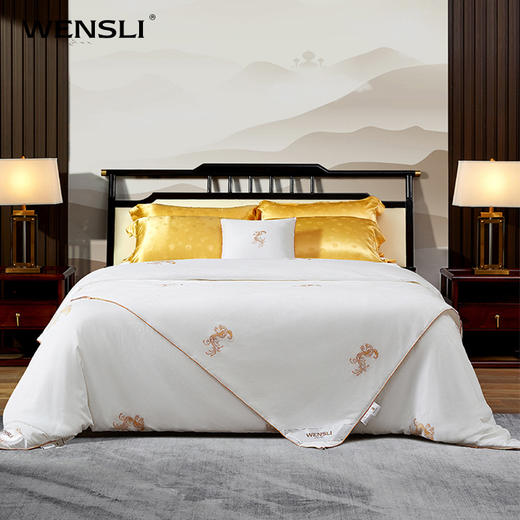 WENSLI/万事利 纯蚕丝子母被-凤来仪 商品图1