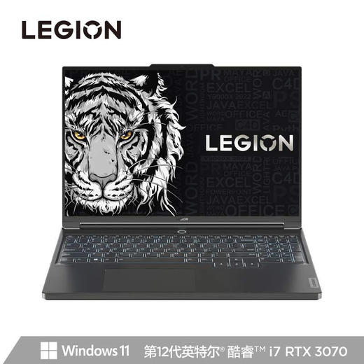 联想拯救者Y9000X 2022 16英寸游戏笔记本电脑(12代 i7-12700H 16G 512G RTX3070 2.5k 165Hz高色域)钛晶灰 商品图7