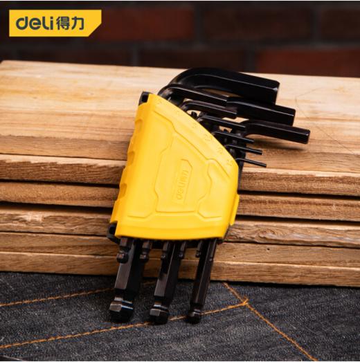 得力DL232109H发黑球头内六角组套(黑) 商品图5