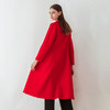 FOCALS福柯斯冬季新款修身长款纯色羊毛双面呢大衣外套FYJDK801JR 商品缩略图2