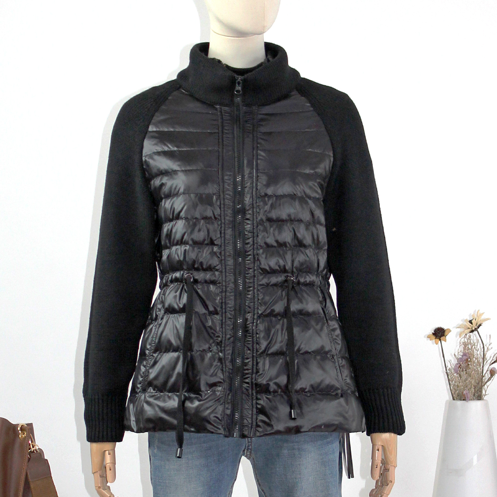 FOCALS福柯斯新款时尚休闲短款拼接薄羽绒服外套F2Y3D526N1