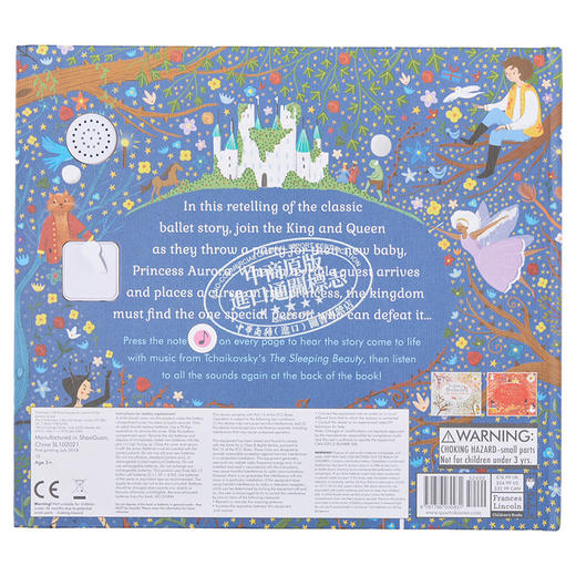 【中商原版】The Story Orchestra Sleeping Beauty Tchaikovsky 故事管弦乐队睡美人 柴可夫斯基 音乐童话 古典乐发声书绘本 商品图1